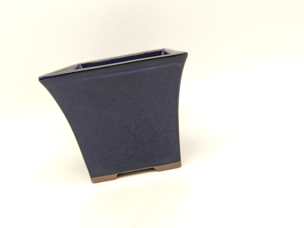 Miniaturbild: Kaskadenschale, (Außenmaße: 12 x 12 x 11 cm), blau​​​​​​​