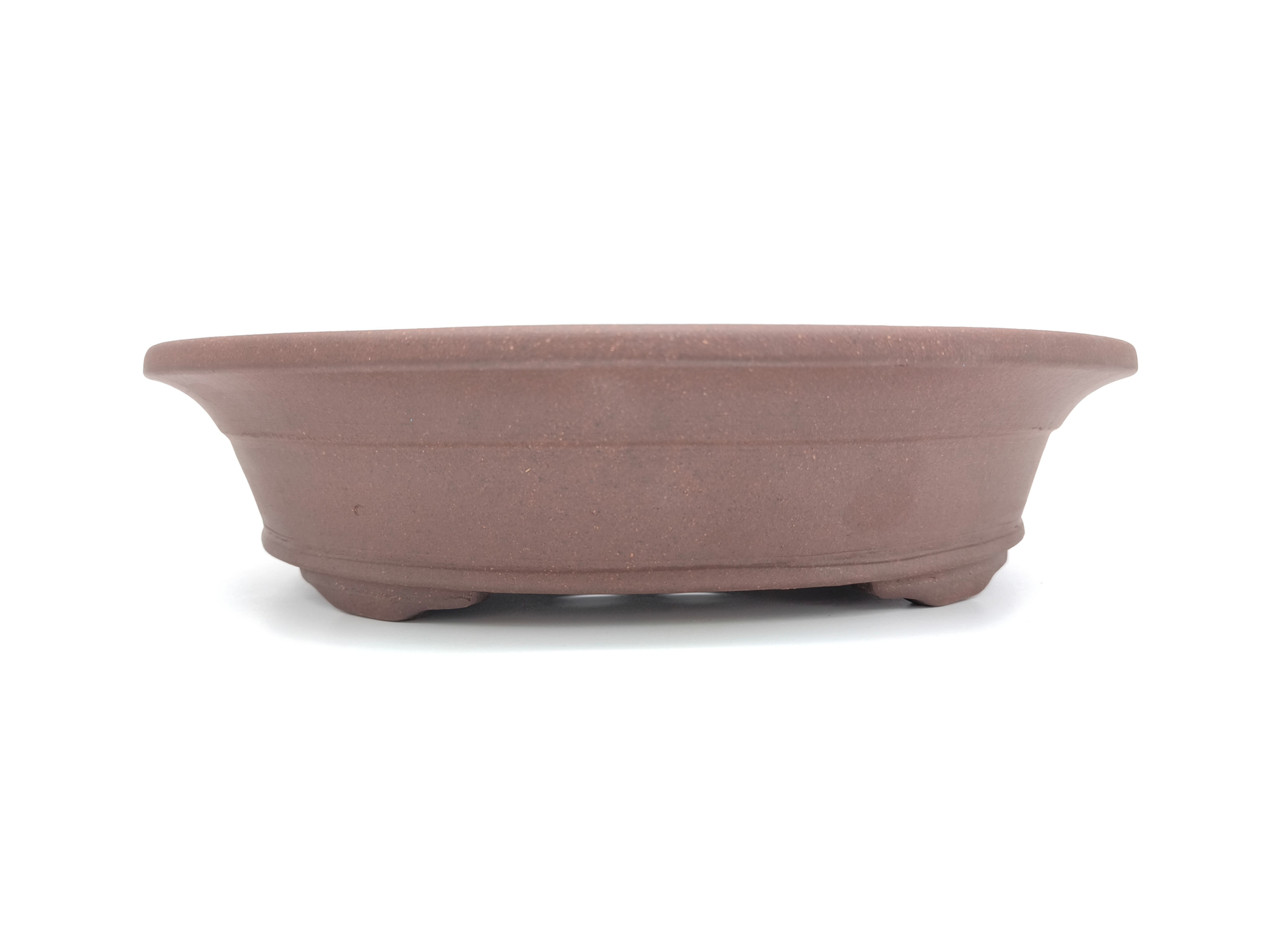 Bonsaischale, oval (Außenmaße: 32,5 x 28 x 7,5 cm), unglasiert