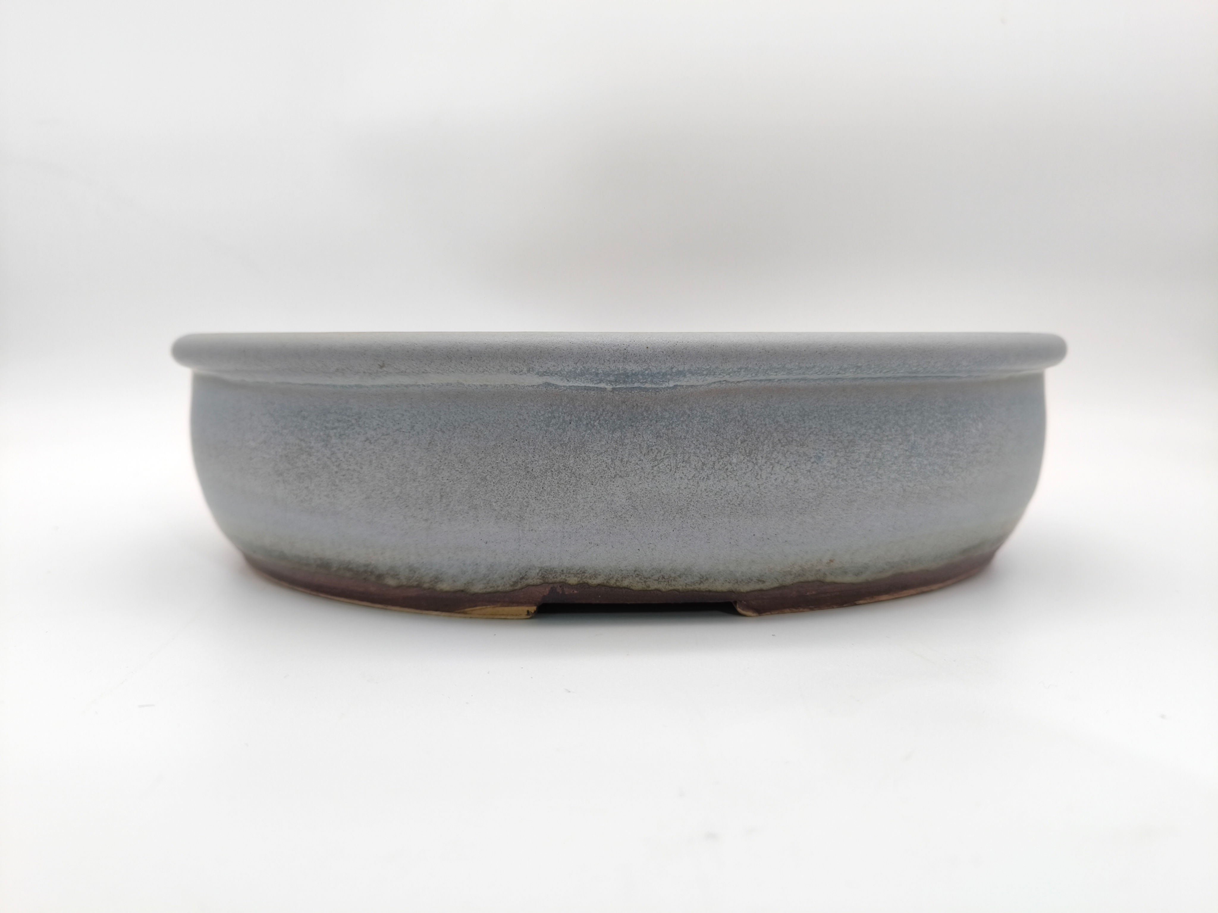 Kai Sperling Bonsaischale, oval (Außenmaße: 30,5 x 27,5 x 7,5 cm), hellblau