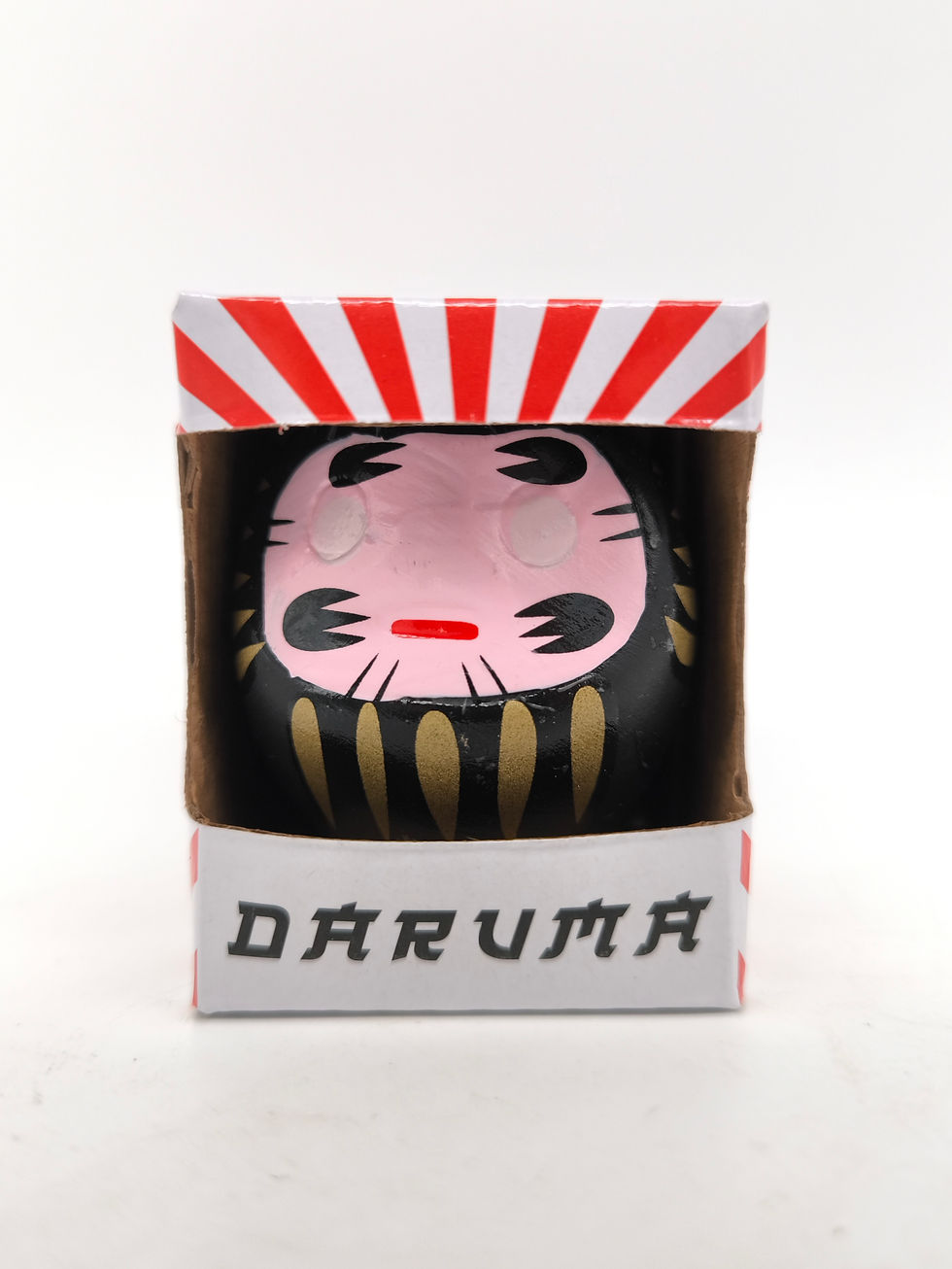 DARUMA - Japanischer Glücksbringer, schwarz