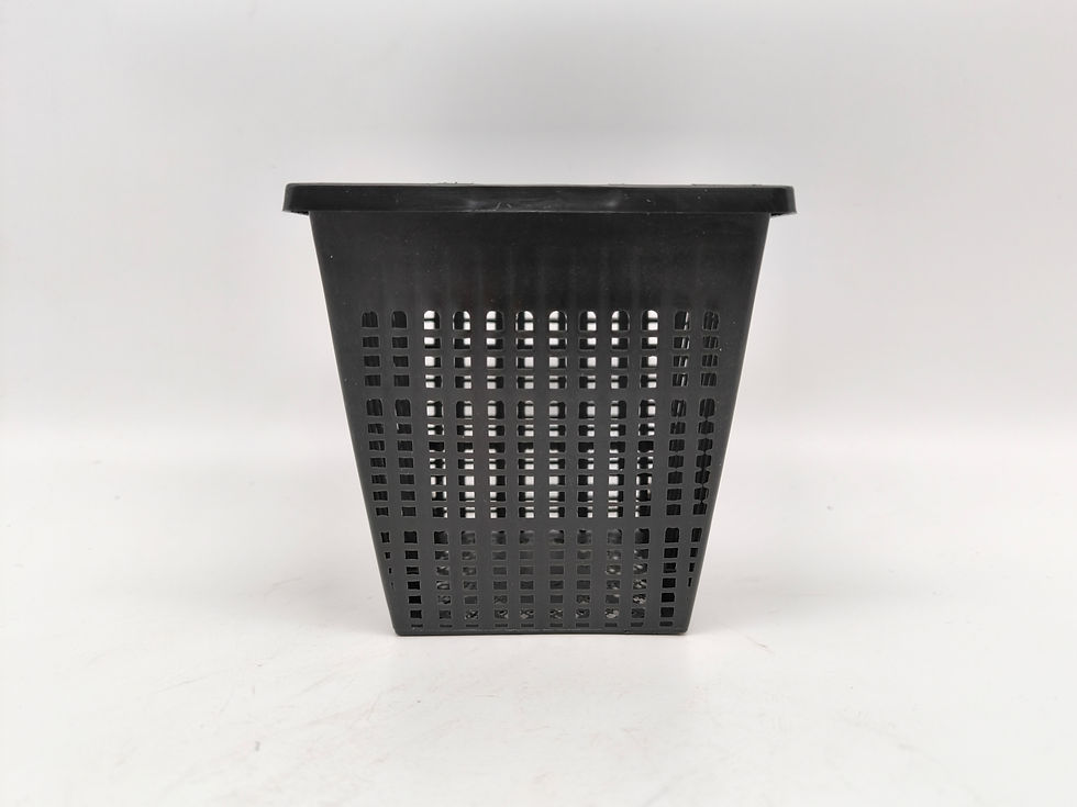 Teichkorb 11 × 11 × 11 cm, stabil, extra kleine Löcher, für Rohware und Yamadori