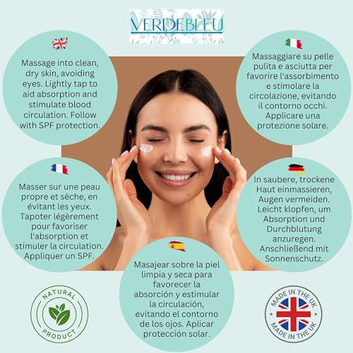 Thumbnail: FACIAL MOISTURE CREAM - ROSEHIP, GREEN TEA & LAVENDER - 100 g