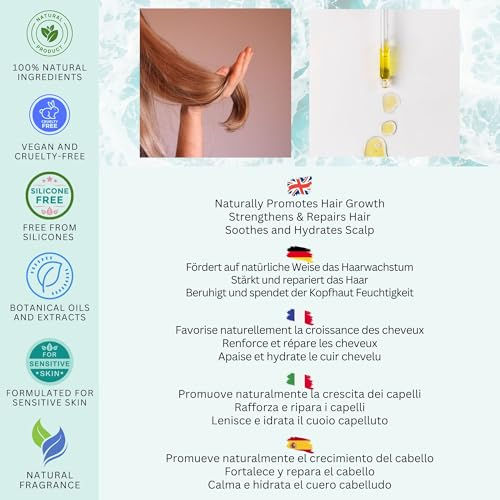 Thumbnail: HAIR GROWTH OIL - CAFFEINE, CASTOR, ARGAN, ROSEMARY & EUCALYPTUS - 100ml