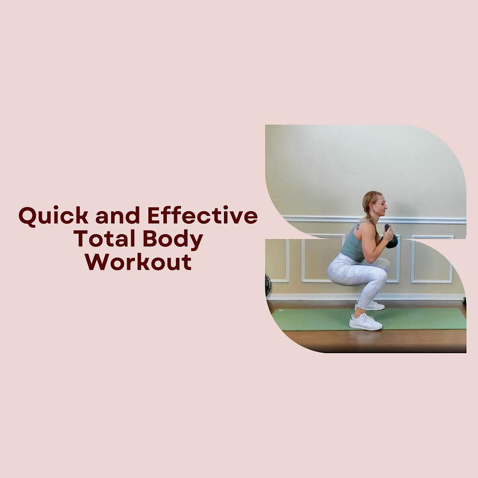 Quick and Effective Total Body Workout for Busy Women Over 30