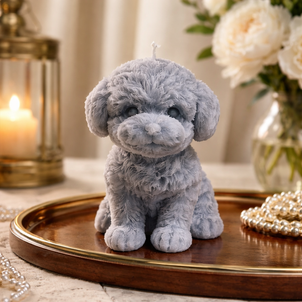 Pillar Candle Dog (18 oz)