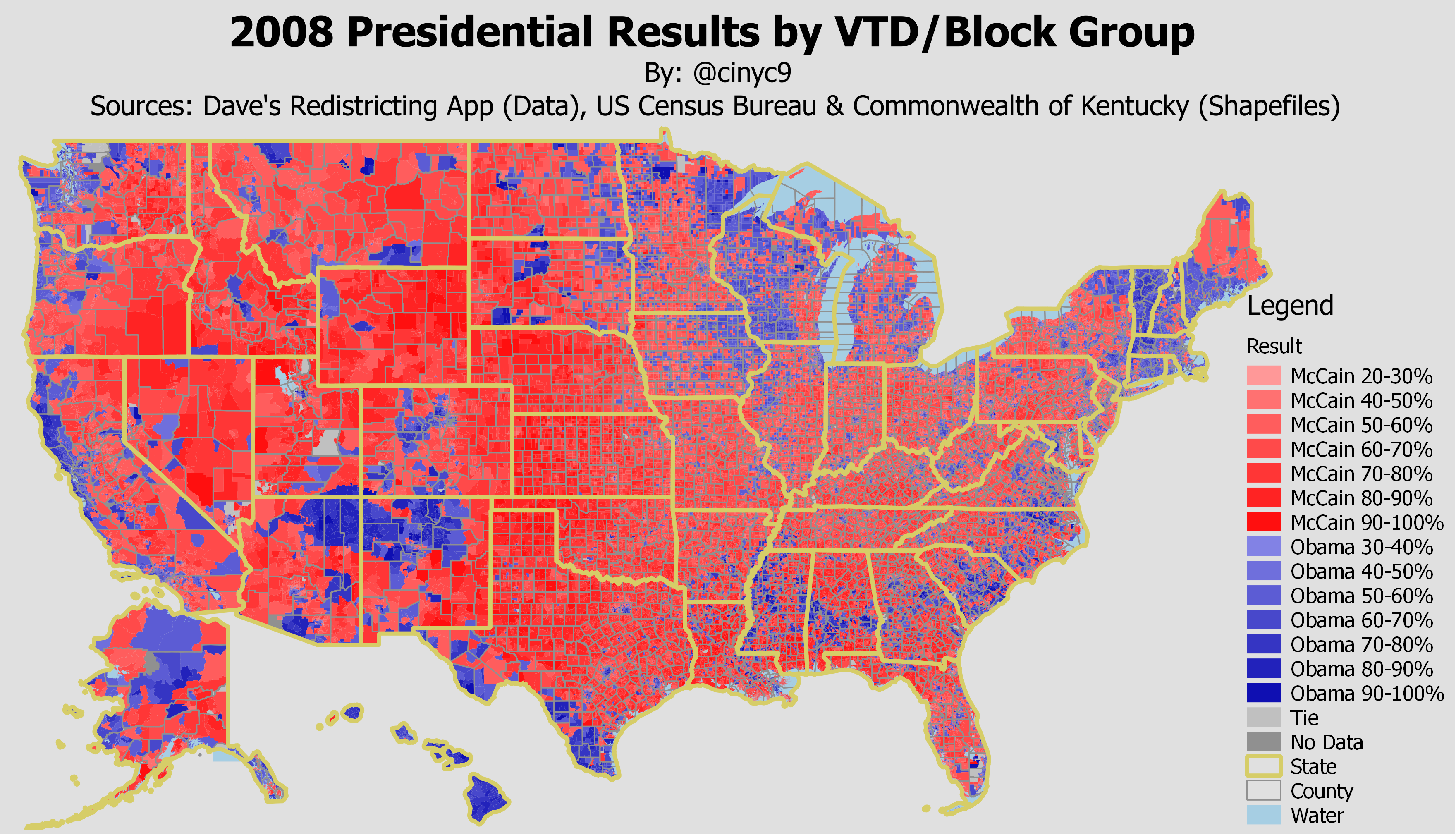 2008 Pres Results by VTD/Block Group