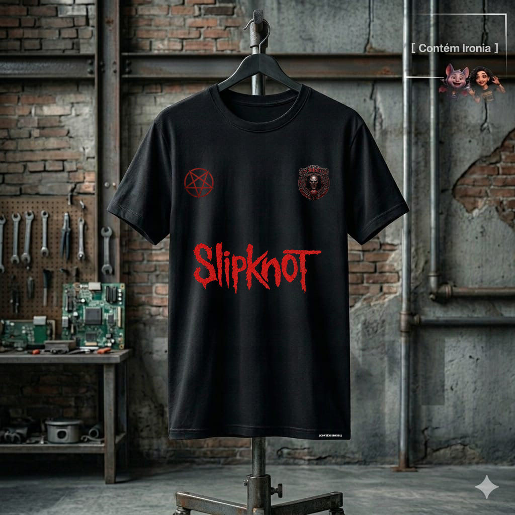 Camisa Personalizada Futebol+Rock estampa frente e verso