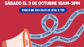 ¡Campaña de registro de votantes este sábado!