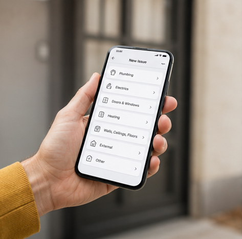 A Homeowner reporting defects