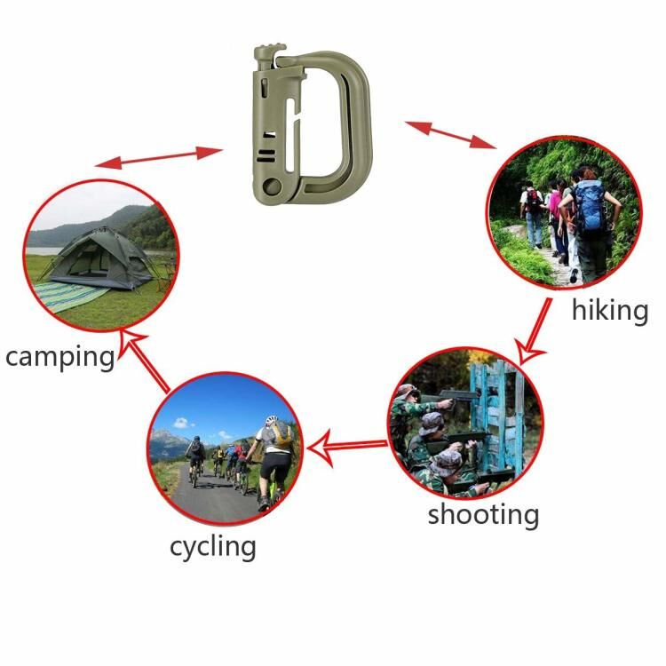 Miniaturbild: Roaring Fire 2 Pack Multipurpose Grimloc D-Ring OD Green