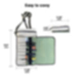 Thumbnail: Armadillo Mini Water Resistant Tool Roll Bag, Roll Up Tool Bag
