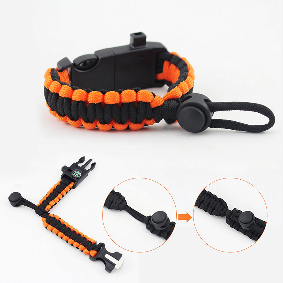 Thumbnail: Roaring Fire 2 Pack Grimloc D-Ring Bundle W/ 2 Adjustable Paracord