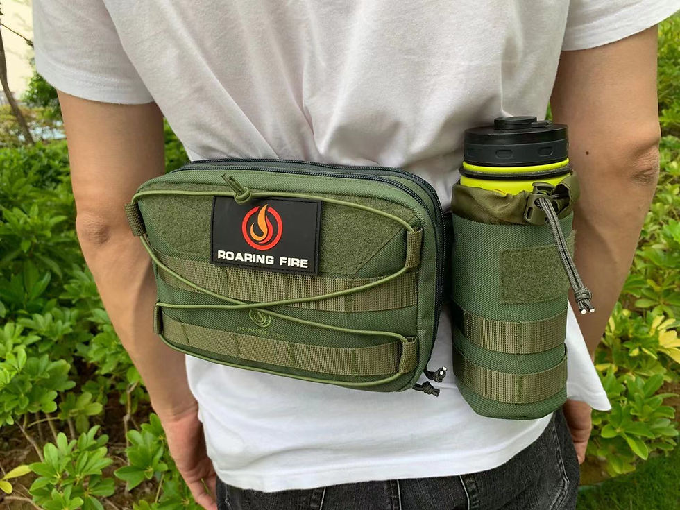Thumbnail: Black Blazer Fanny pack bundle with OD Green