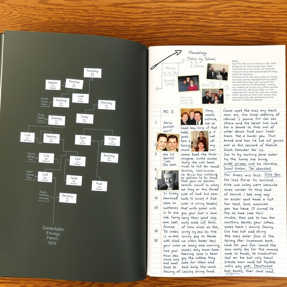 Private Family Archives vs Family Trees: What's the Difference?