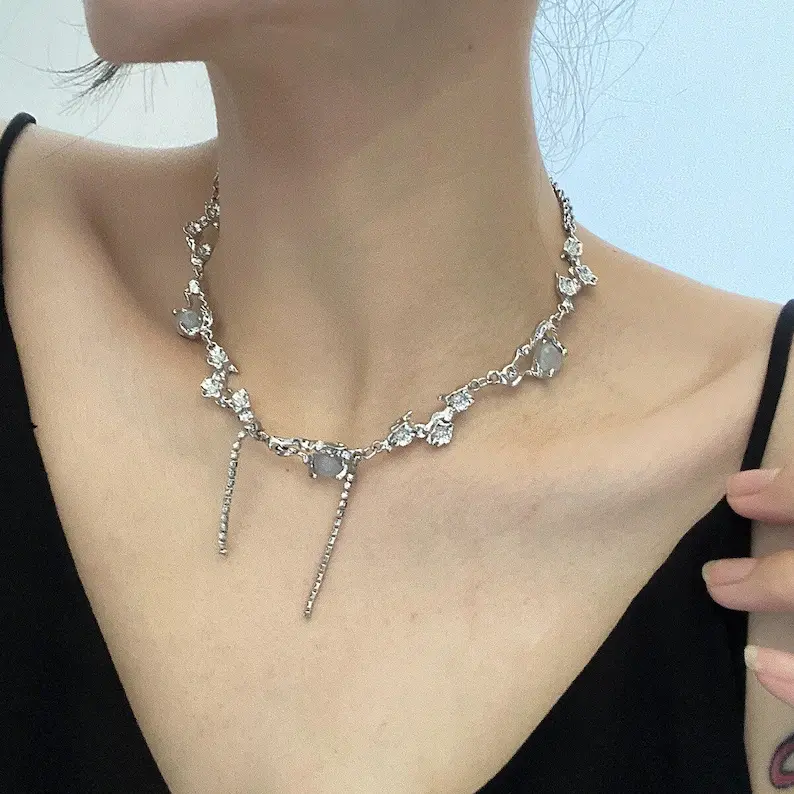 Thumbnail: Frozen opal necklace 