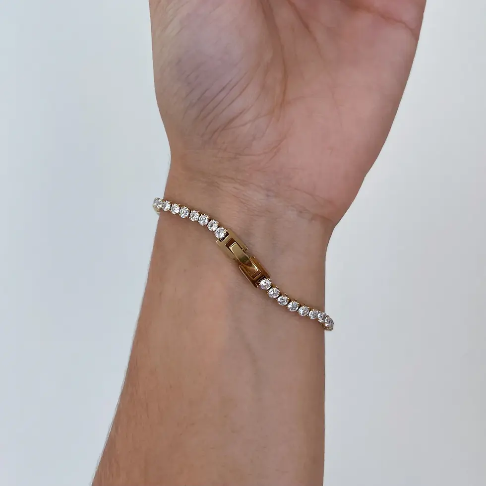 Thumbnail: Tennis bracelet without extension 