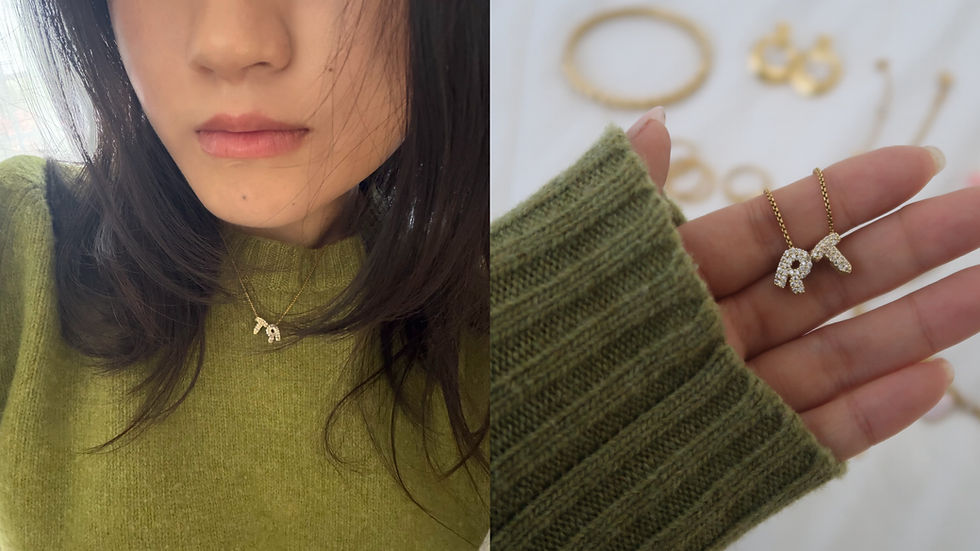 Thumbnail: Initial pendant necklace 