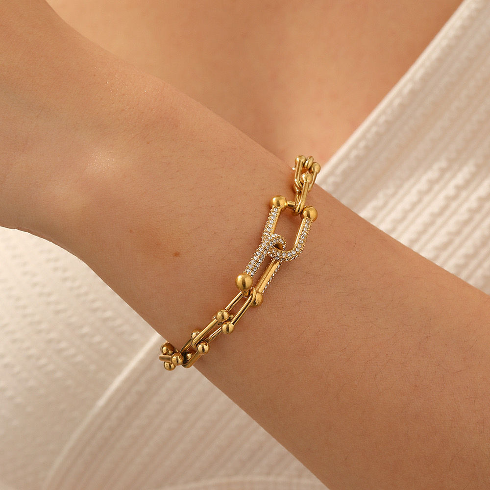 Rosé link bracelet