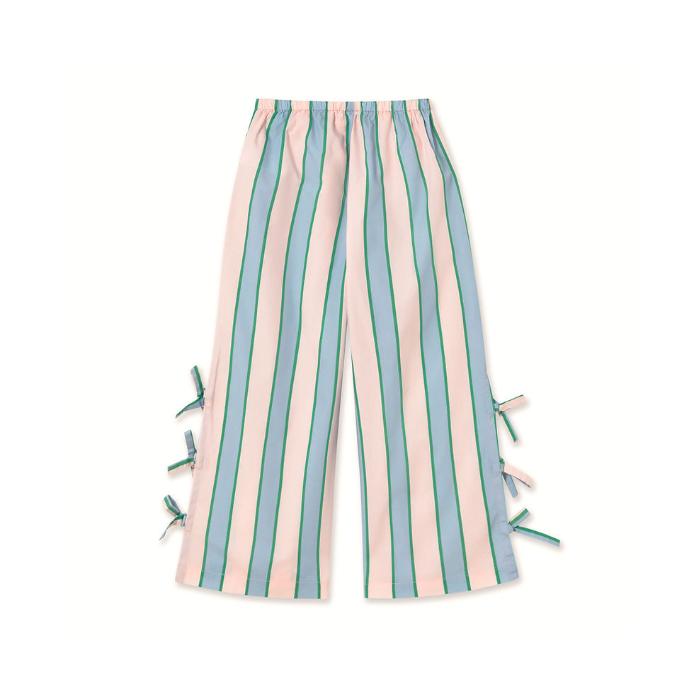 Thumbnail: TINY COTTONS RETRO STRIPES BOWS PANT