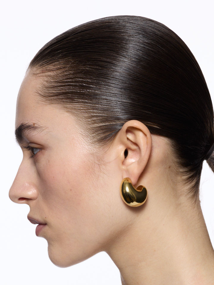 Thumbnail: MARIA BLACK TRYVANN DOME EARRING GOLD