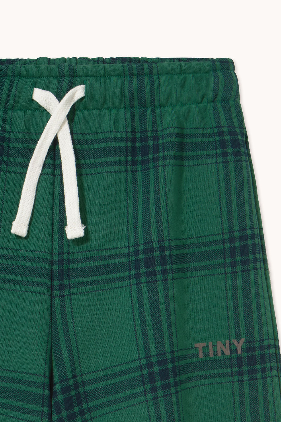 Thumbnail: TINY COTTONS GREEN CHECK SWEATPANT