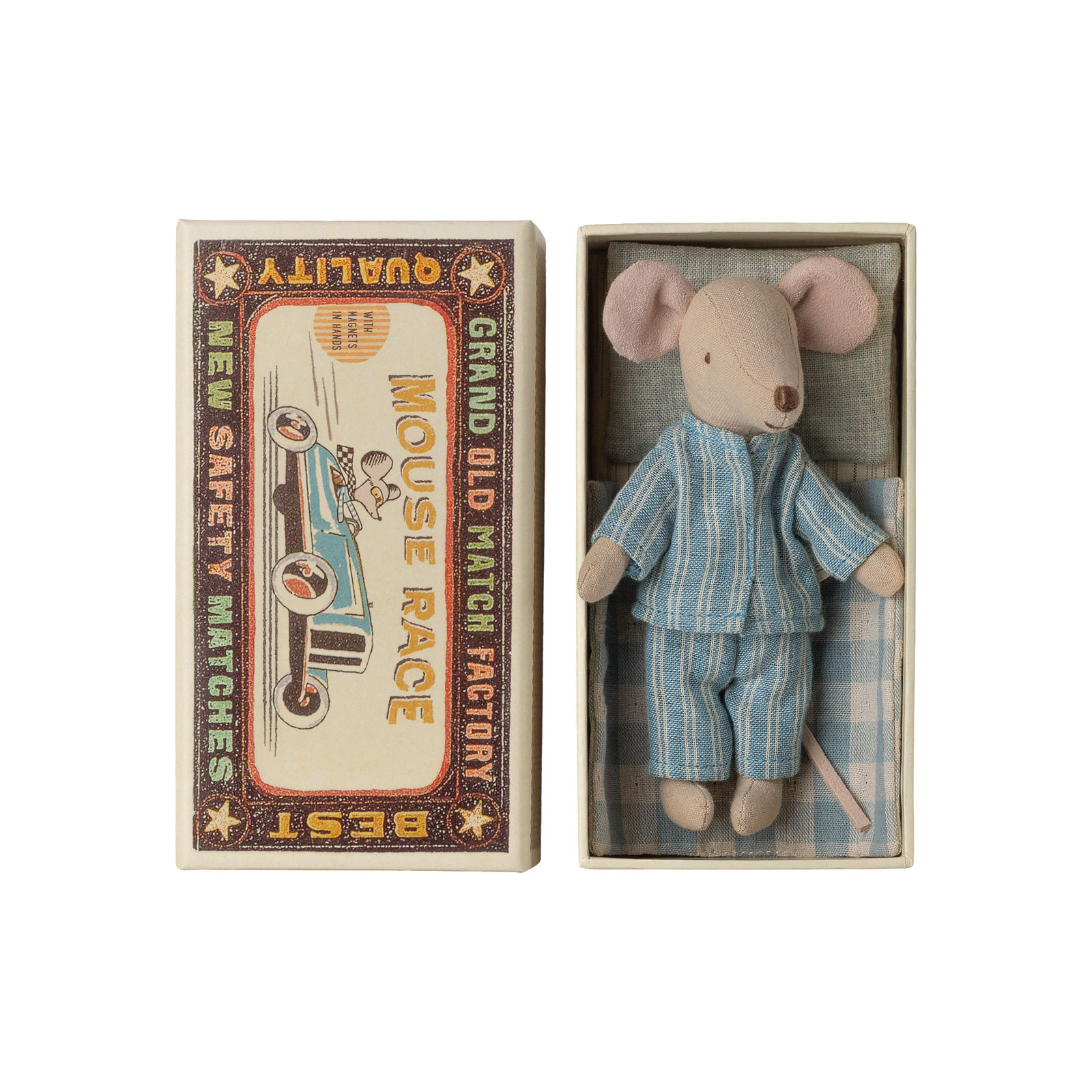 MAILEG BIG BROTHER MOUSE IN MATCHBOX