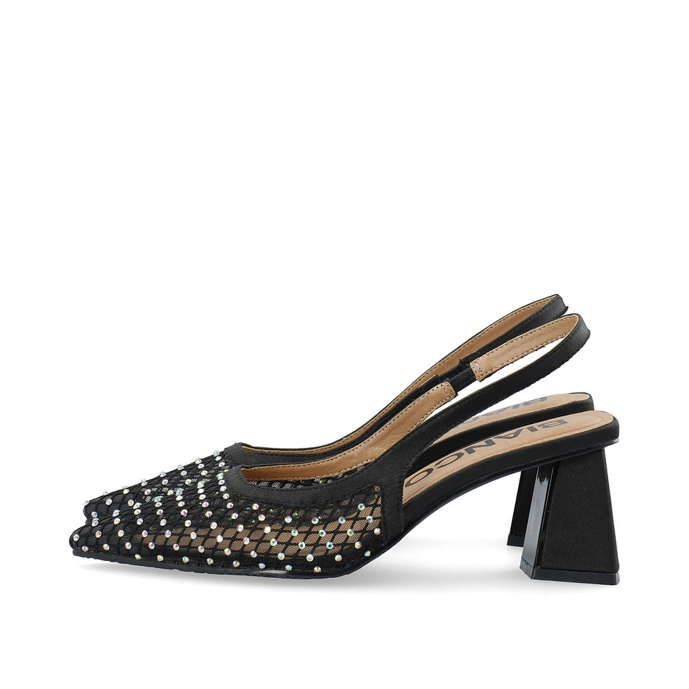 Thumbnail: BIANCO BIAMARALYN SLINGBACKS RHINESTONE MESH