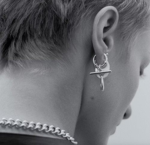 レディース Maria Black Escape Huggie hoop earrings