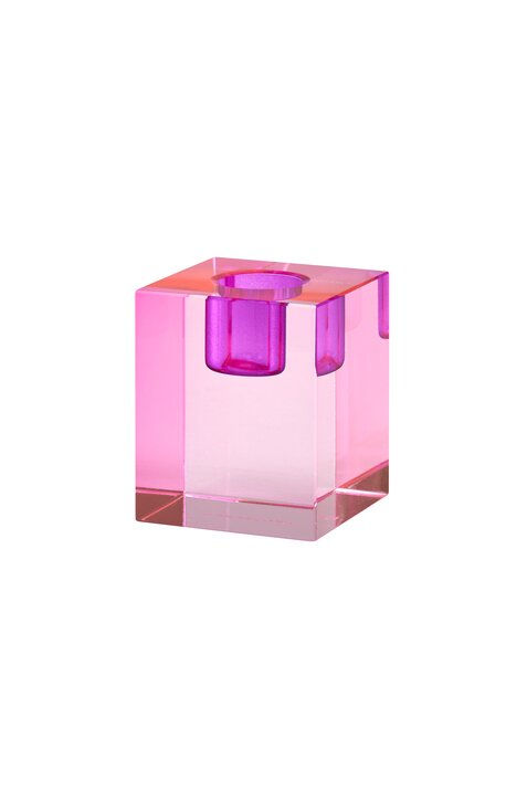 CANDLE HOLDER DIOPTRICS PINK