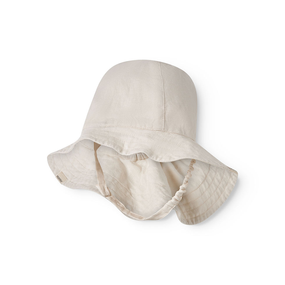 Thumbnail: MARMAR COPENHAGEN ALBA BABY L LINEN HAT KIT