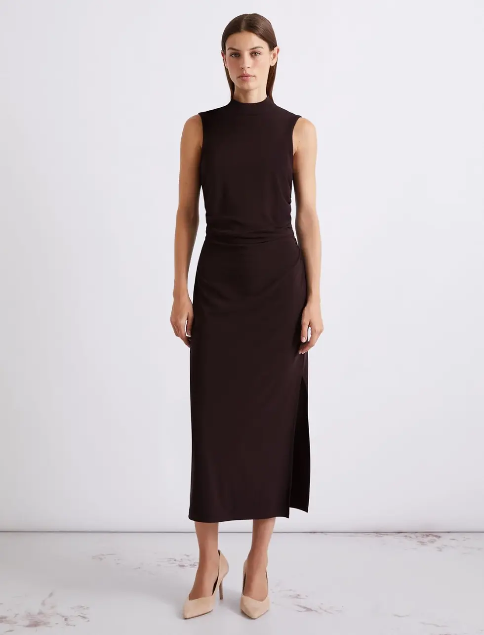Thumbnail: MARELLA MLLMIRRA DRESS DARK VIOLET