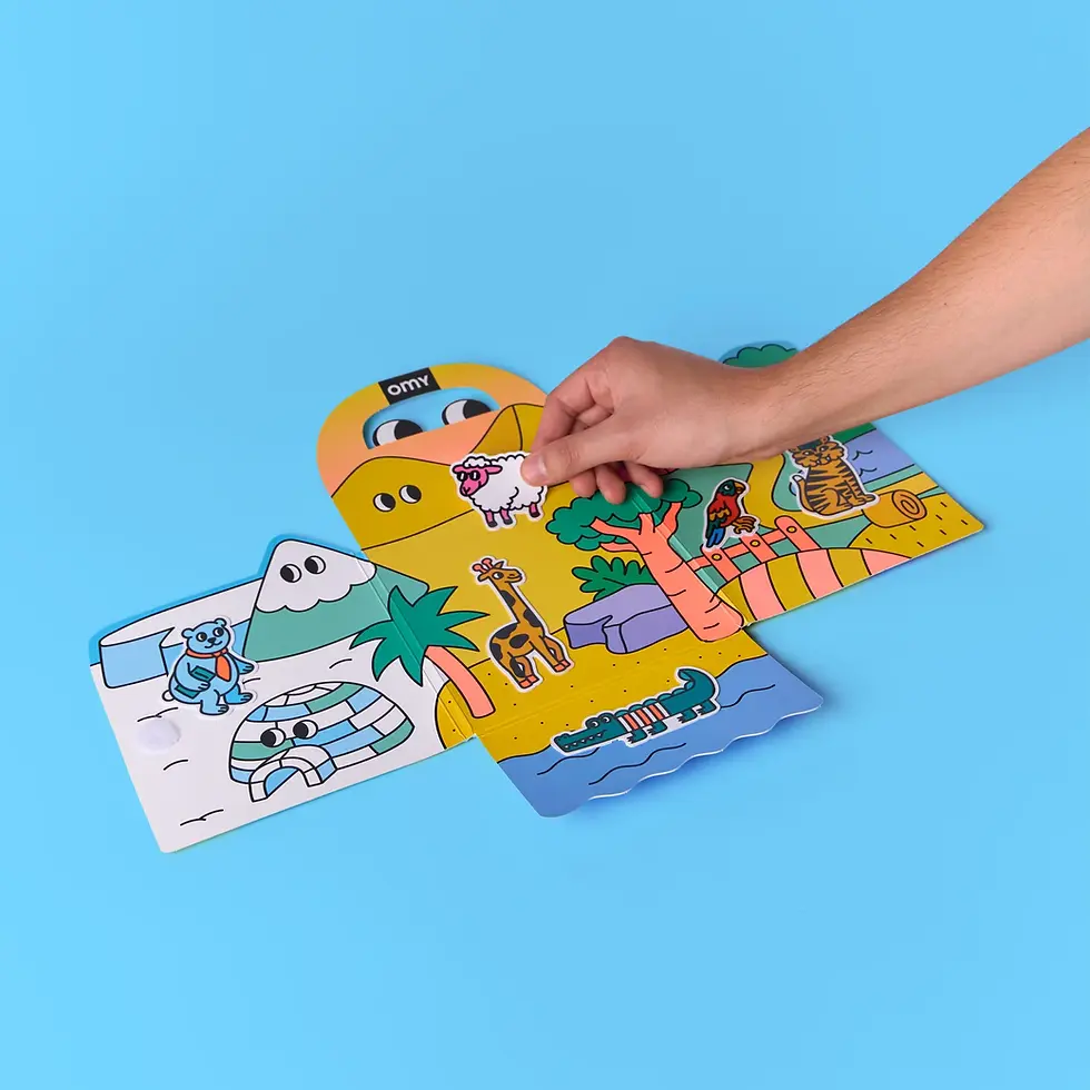 Thumbnail: OMY MONTESSORI STICKERS KIT ANIMALS