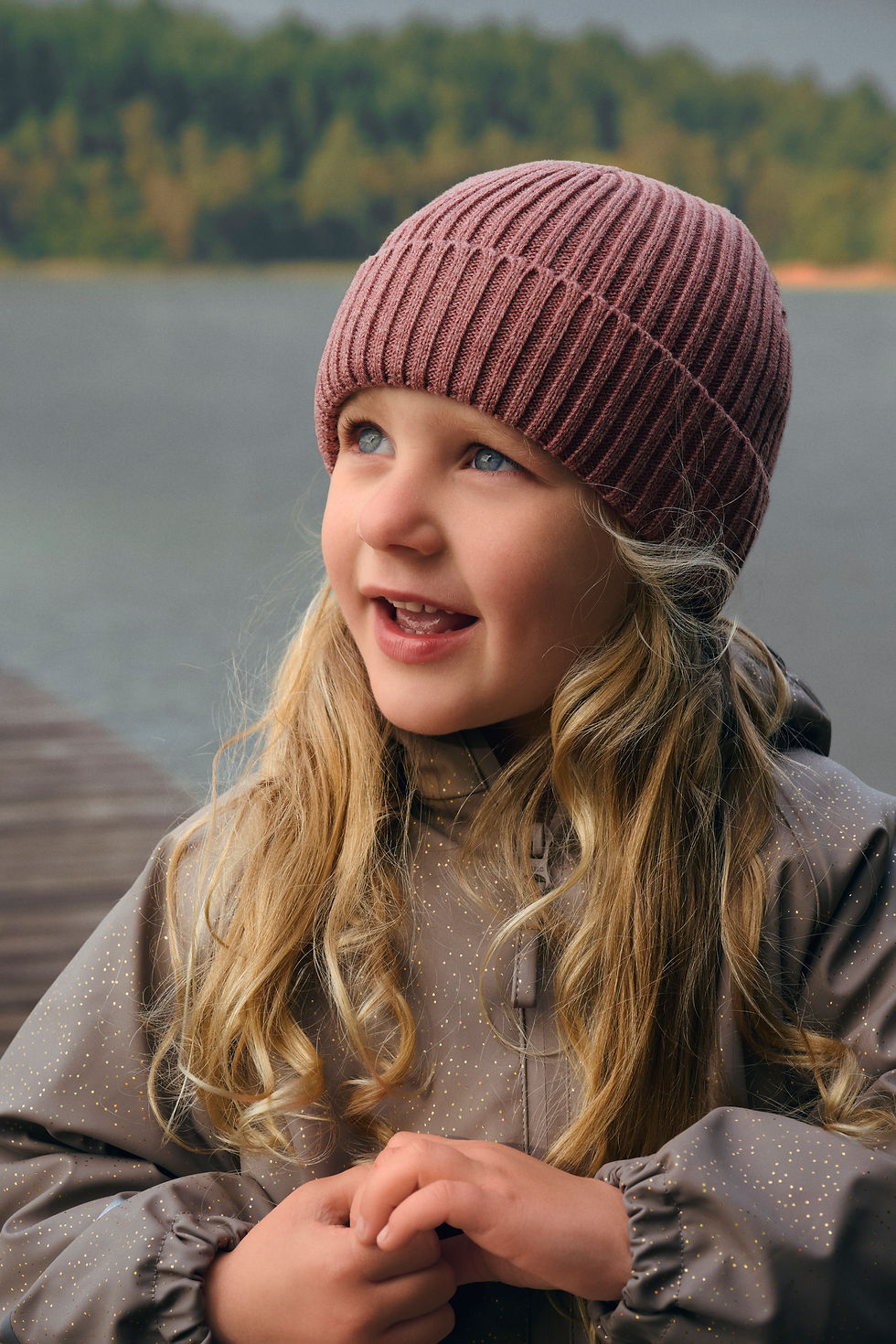 Thumbnail: CELAVI BEANIE KNITTED BURLWOOD MELANGE