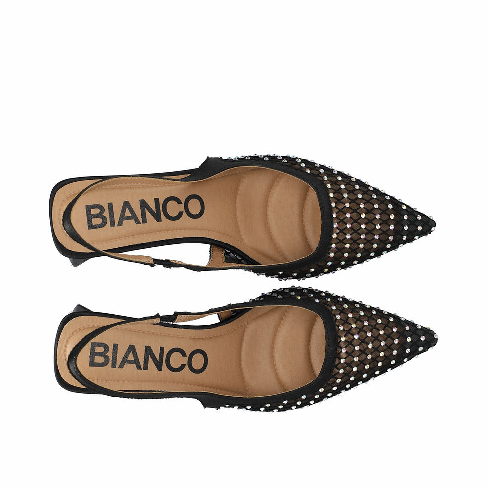 Thumbnail: BIANCO BIAMARALYN SLINGBACKS RHINESTONE MESH