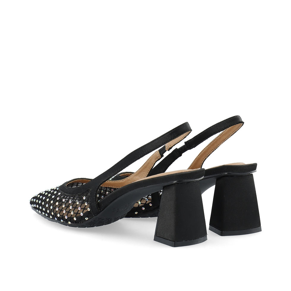 Thumbnail: BIANCO BIAMARALYN SLINGBACKS RHINESTONE MESH