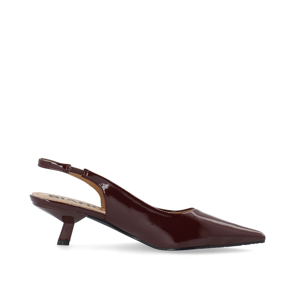 Thumbnail: BIANCO BIAKRISTIN KITTEN HEEL BURGUNDY