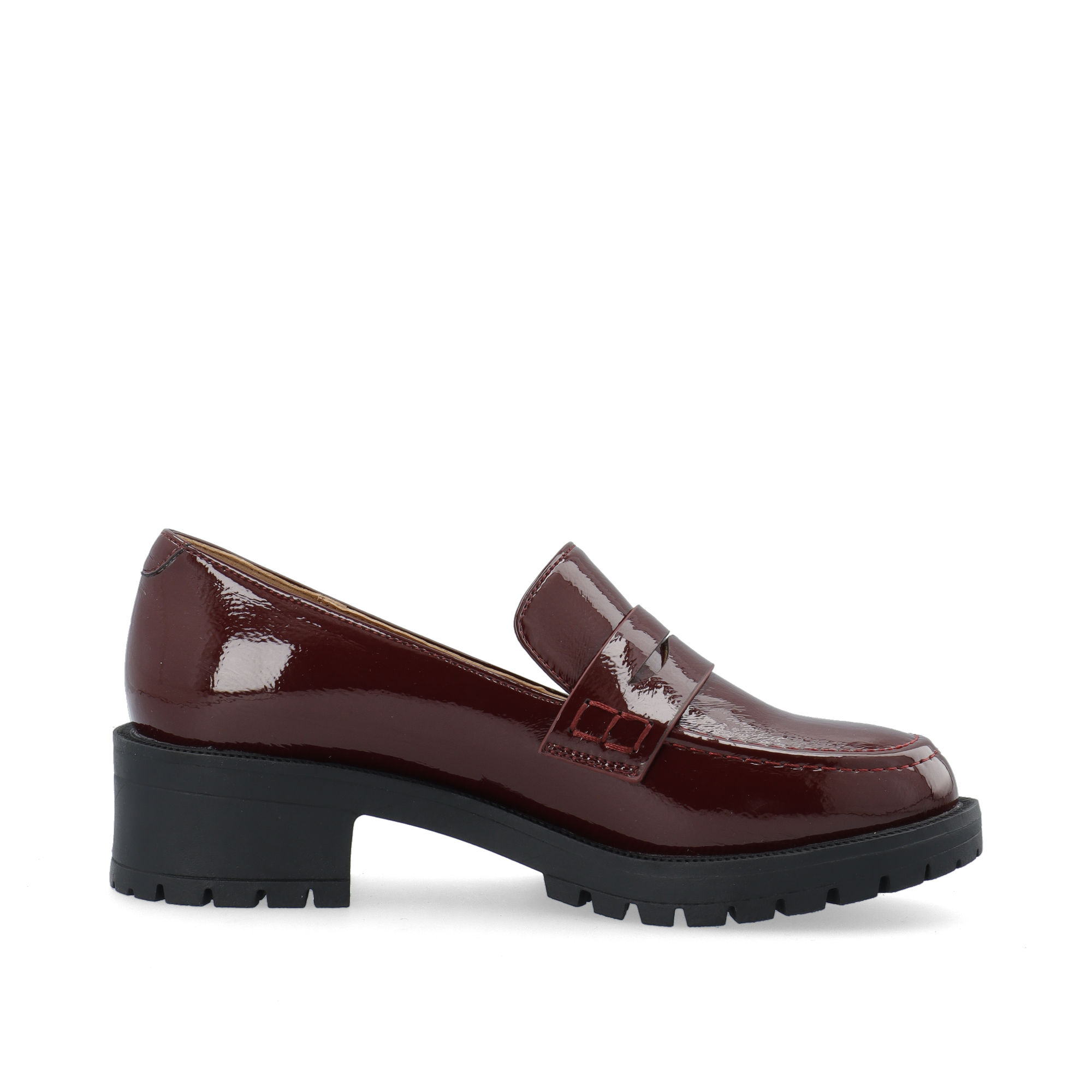 BIANCO BIAPEARL PENNY LOAFERS BURGUNDY