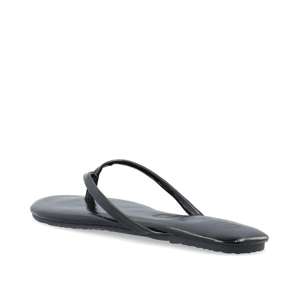Thumbnail: BIANCO BIAMEXICO FLIP FLOP FAUX LEATHER BLACK