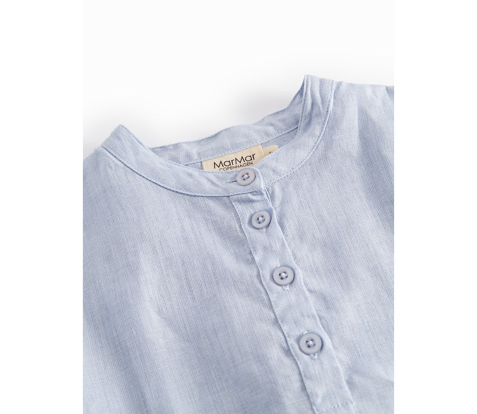 Thumbnail: MARMAR COPENHAGEN TOKYO LINEN SHIRT BLUE MIST