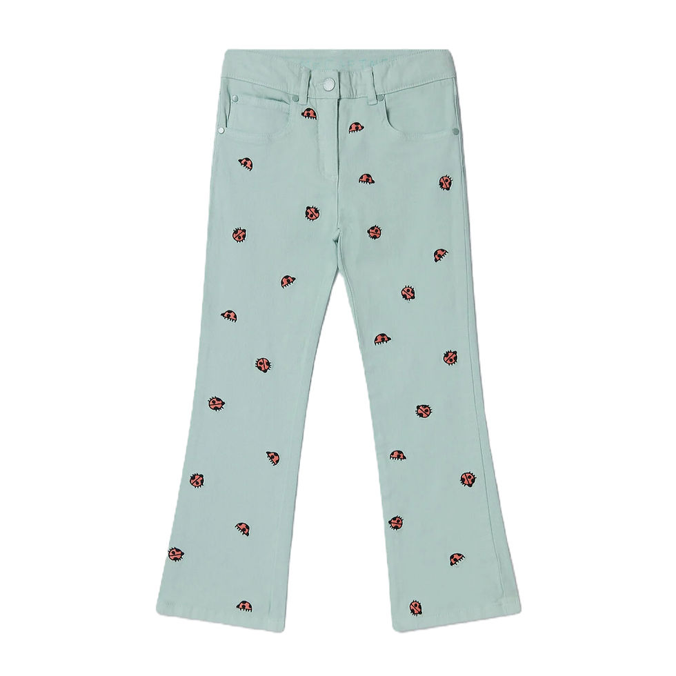STELLA McCARTNEY KIDS LADYBIRD STRAIGHT-LEG DENIM JEANS