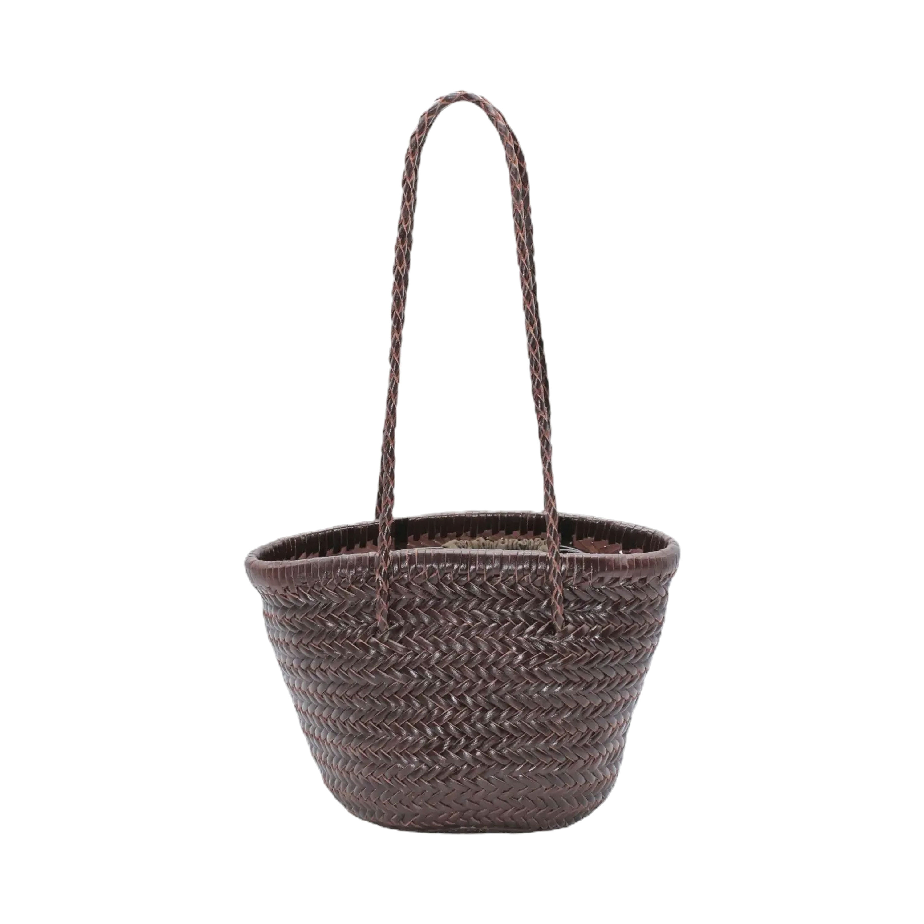 SOOK LEATHER BUCKET BAG CHOCOLATE