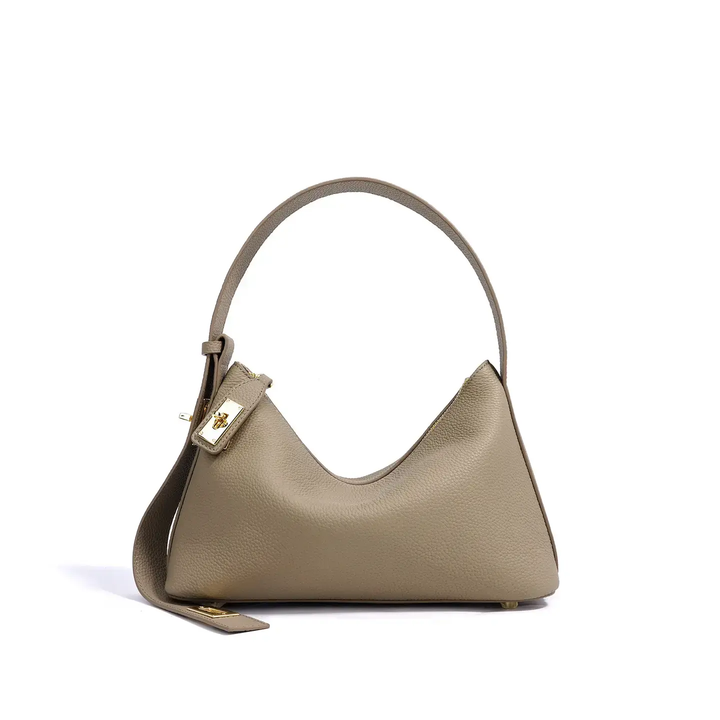 SOOK LEATHER BAGUETTE BAG GREY