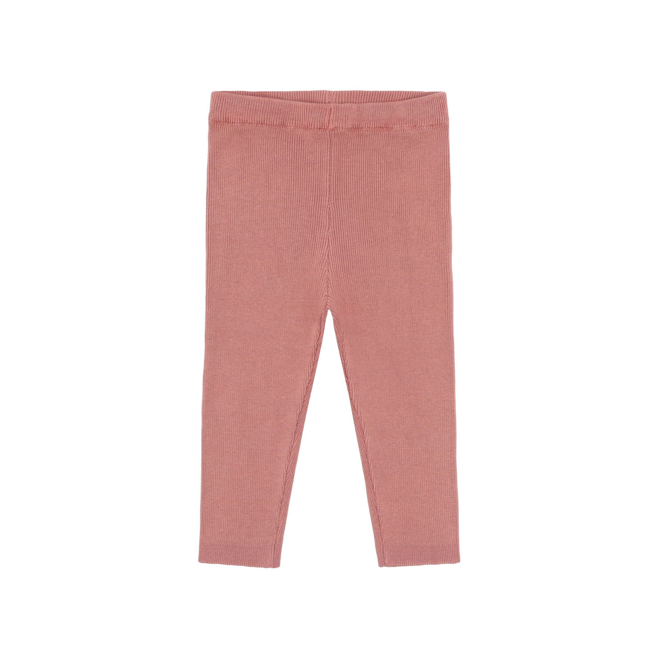 HUST & CLAIRE HCLUI KNIT RIB LEGGINGS OLD ROSIE