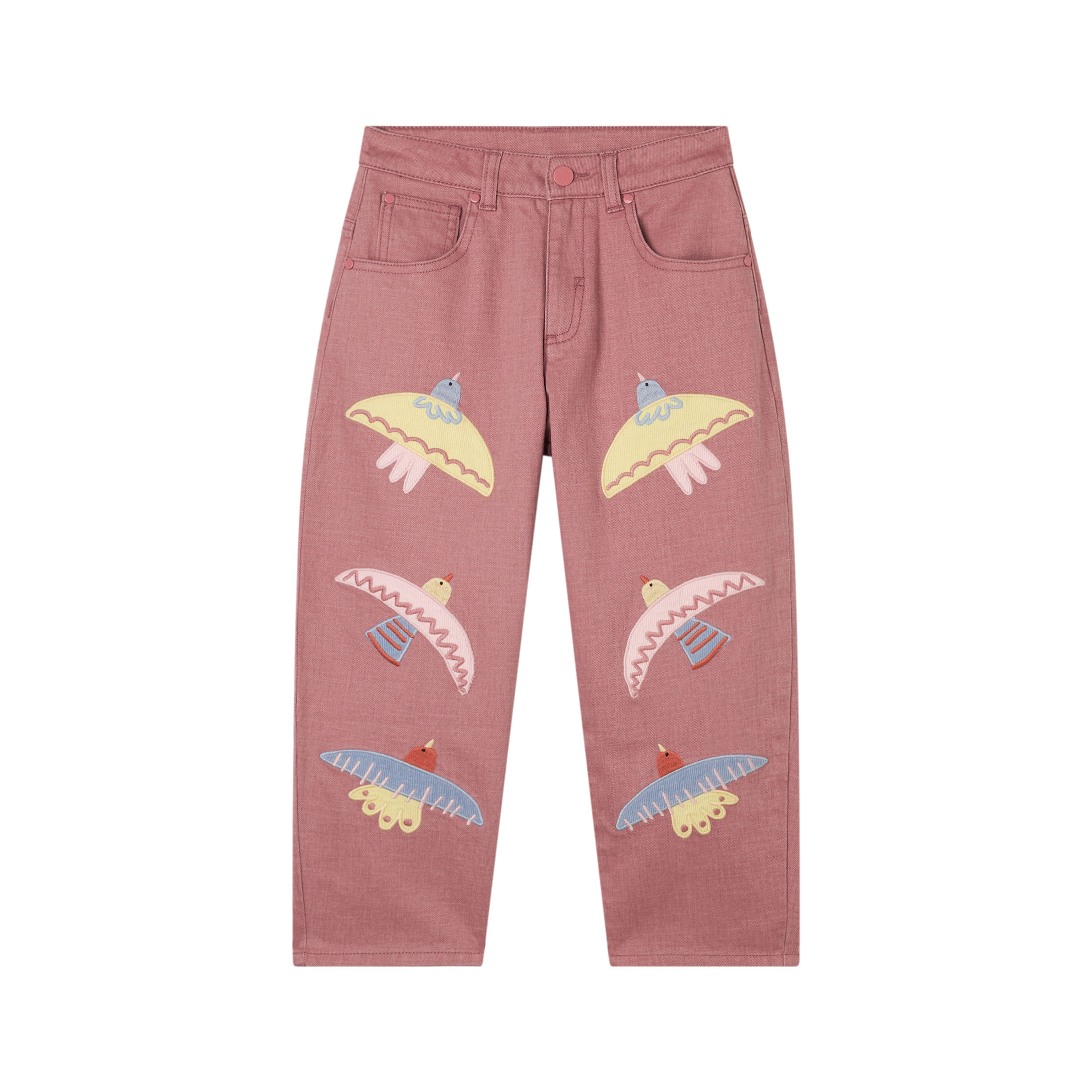 STELLA McCARTNEY KIDS DOVE EMBROIDERED JEANS