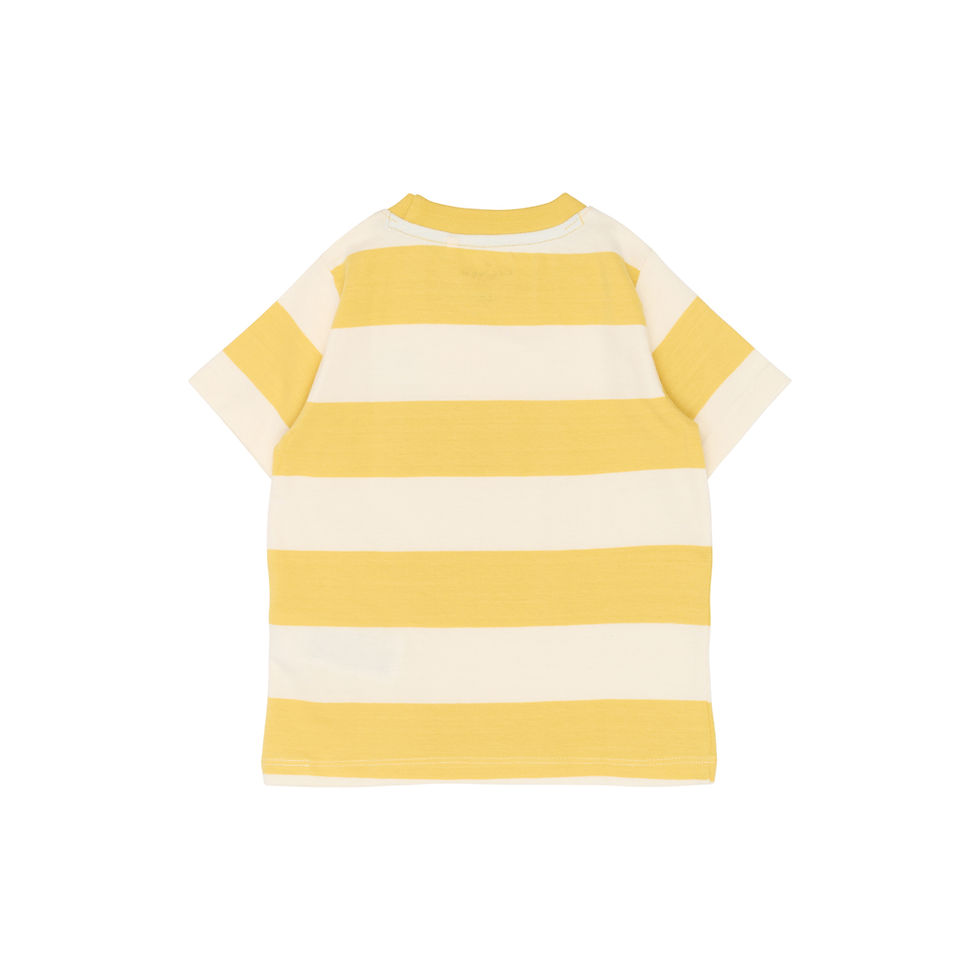 Thumbnail: THE NEW SIBLINGS TNSTTREVOR OS SS TEE CREAM GOLD STRIPED