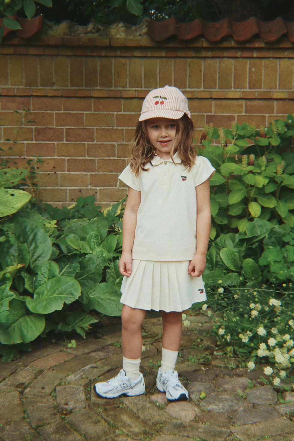 Thumbnail: KONGES SLØJD ELLIE BOW CAP GOTS AMOUR STRIPE