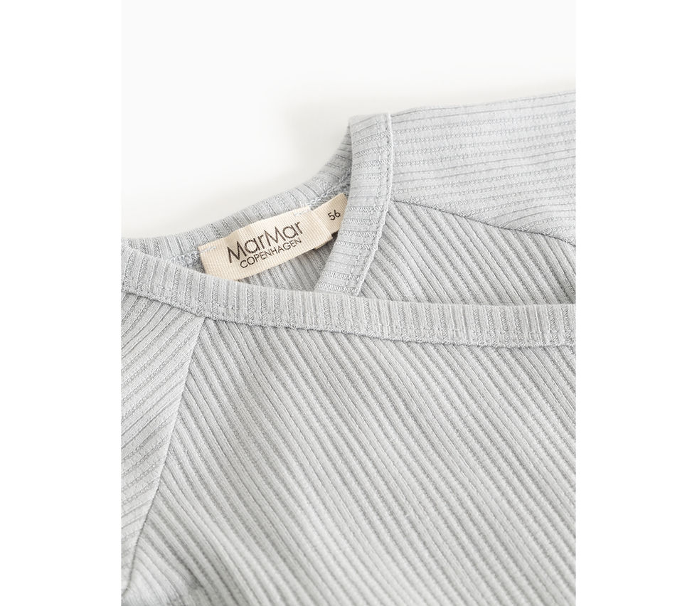 Thumbnail: MARMAR COPENHAGEN TUTI WRAP LS MODAL POINTELLE RIB BLUE HAZE