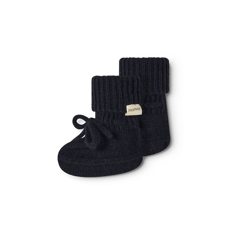 Thumbnail: MARMAR COPENHAGEN ABOOTIE BABY CASHMERE BOOTIES INDIGO