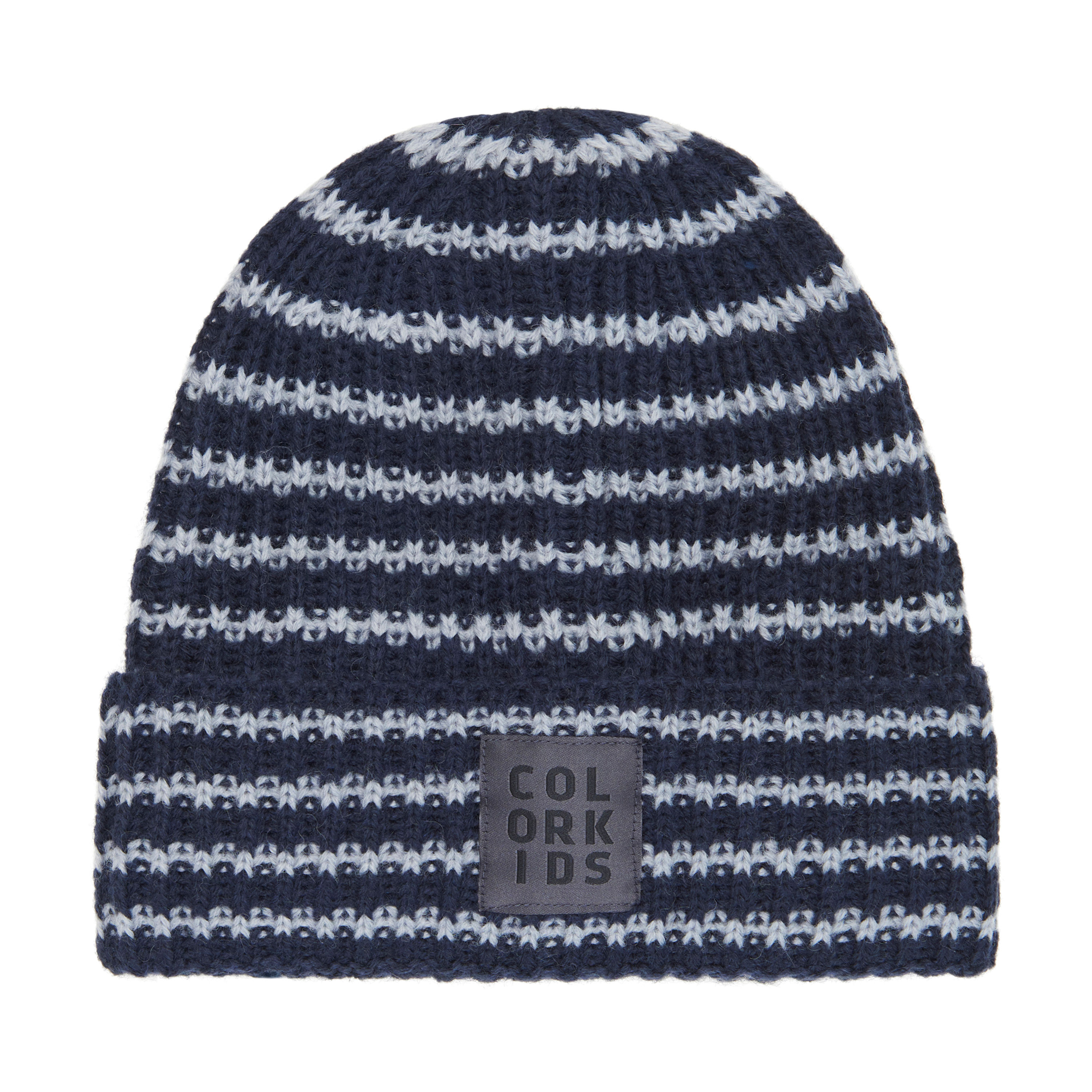 COLOR KIDS BEANIE WITH STRIPED PATTERN