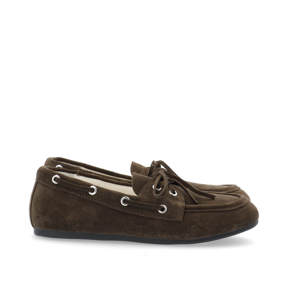 Thumbnail: BIANCO BIAMARLENE BOAT SHOE SUEDE
